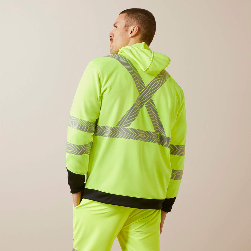 Rebar WorkTek Hi-Vis Full Zip Hoodie-Ariat