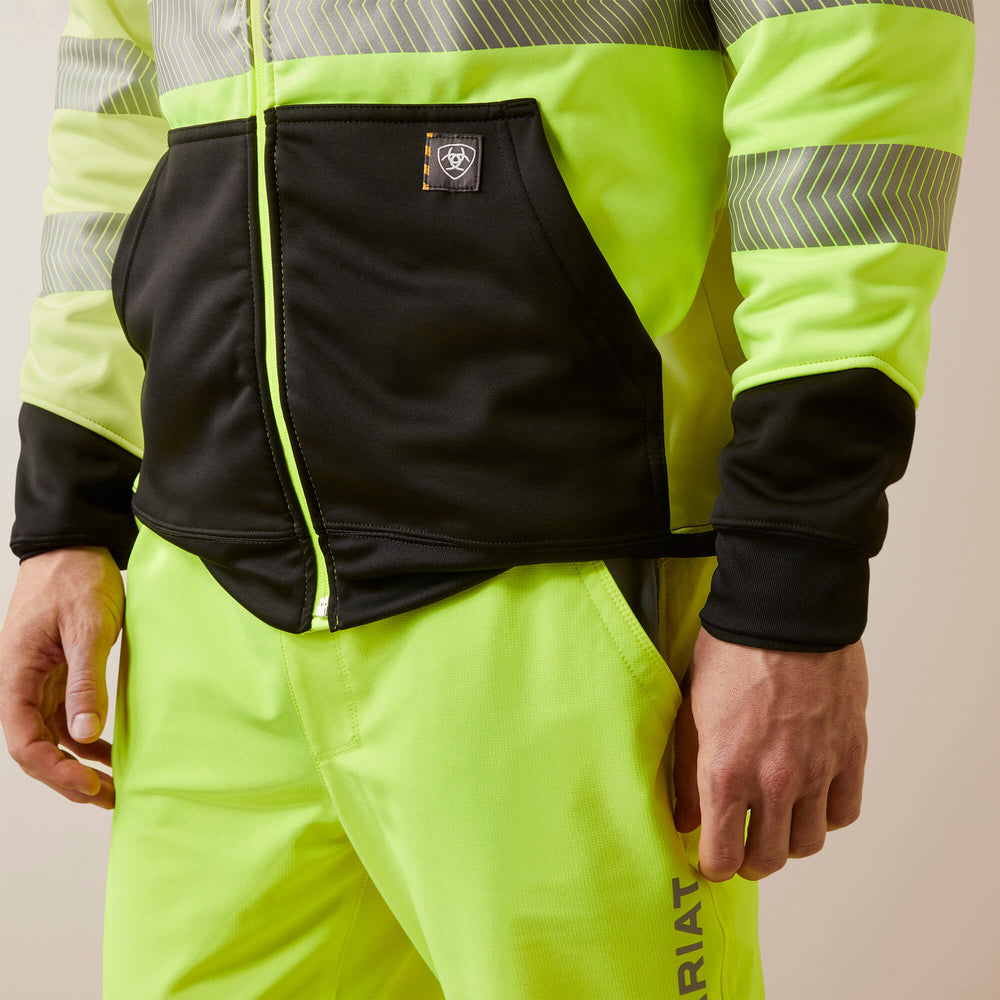 Rebar WorkTek Hi-Vis Full Zip Hoodie-Ariat