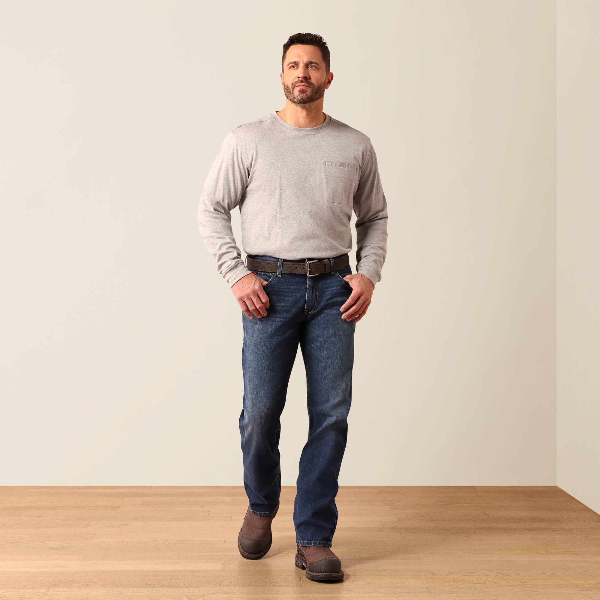 FR M5 Straight Lightweight DuraStretch Straight Leg Jeans-Ariat