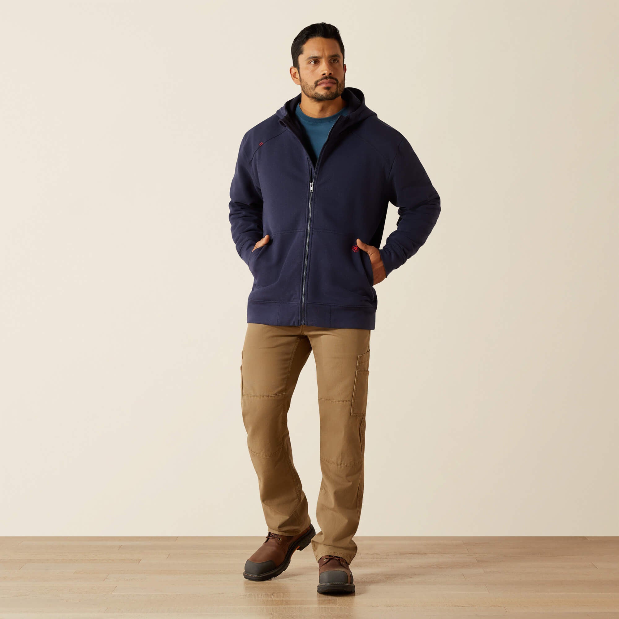 FR DuraStretch Heavyweight Fleece Full Zip Hoodie-Ariat