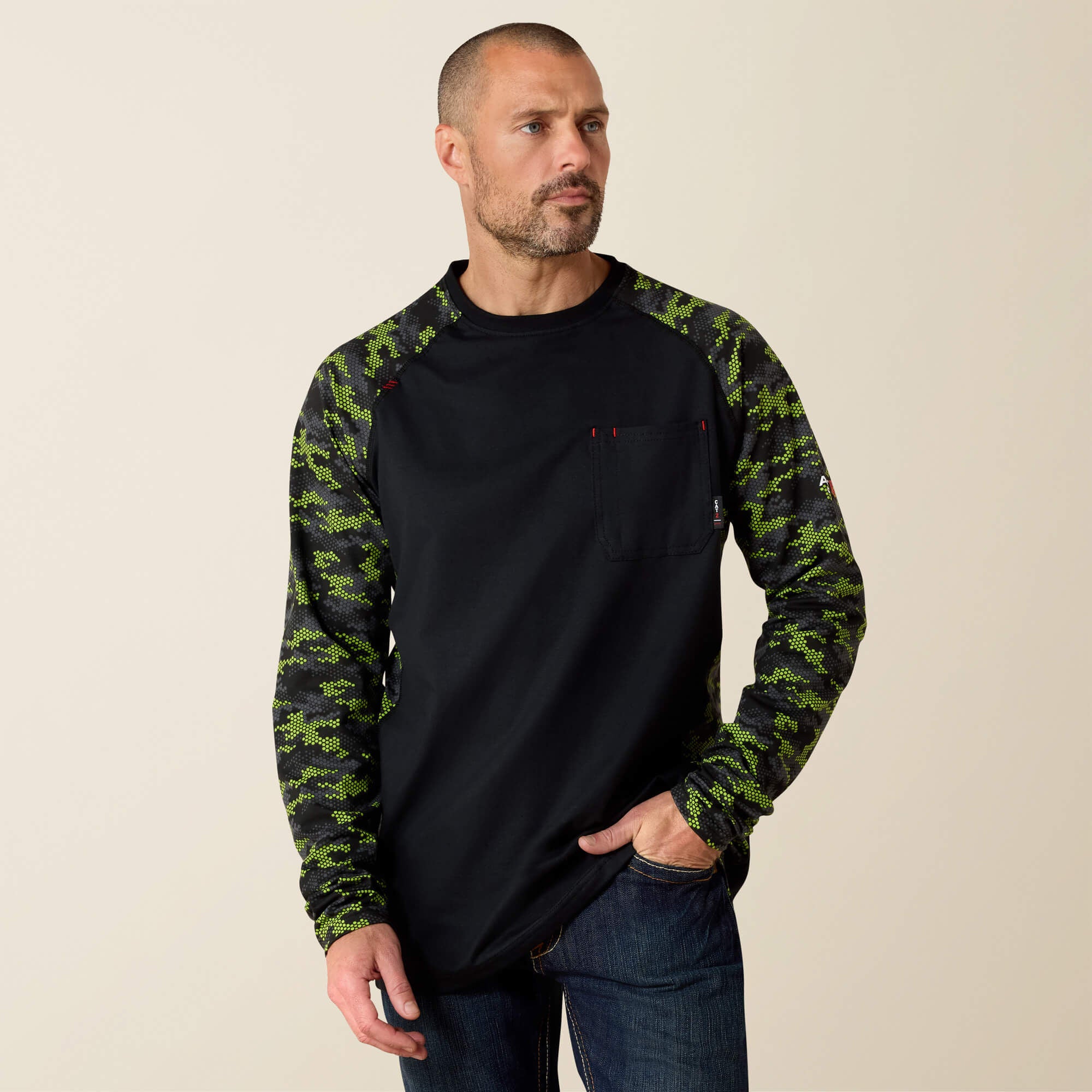 FR AC Stretch Camo Baseball T-Shirt-Ariat