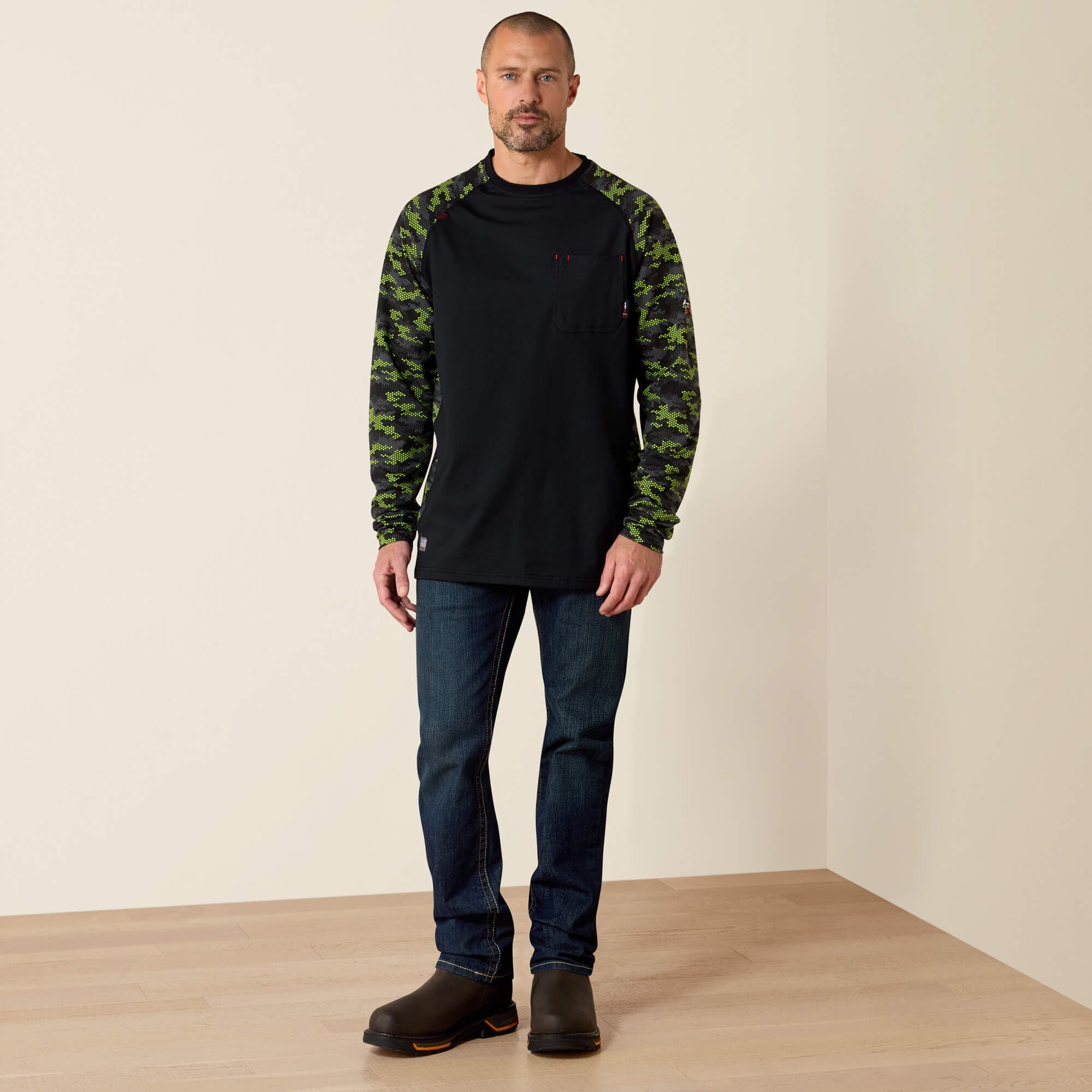FR AC Stretch Camo Baseball T-Shirt-Ariat