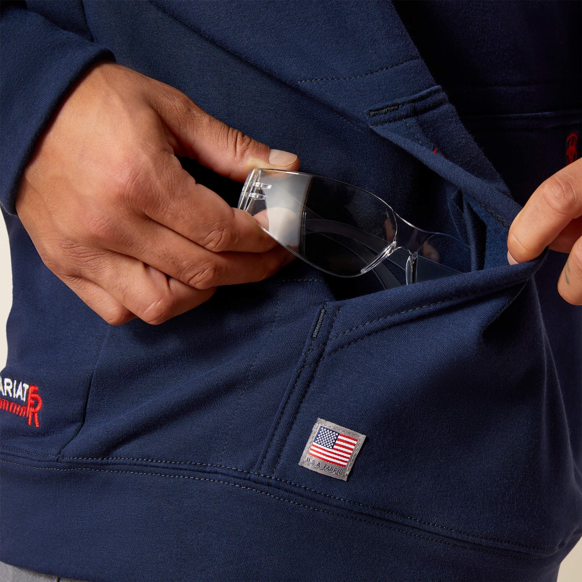 FR DuraStretch Work Hard Live Free Hoodie-Ariat