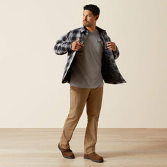 Rebar Flannel Insulated Shirt Jacket-Ariat