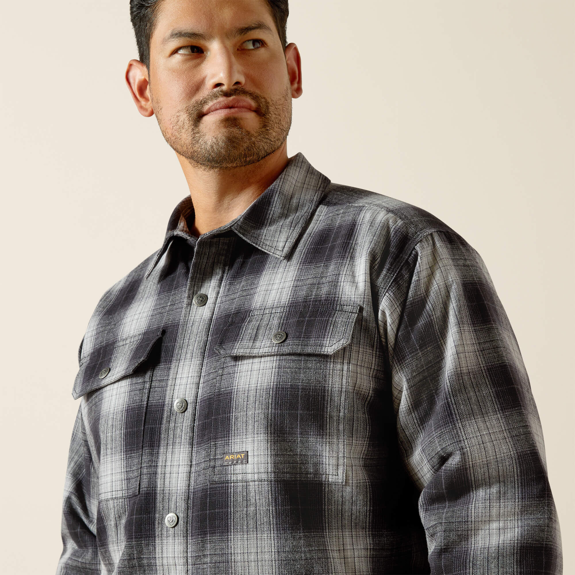 Rebar Flannel Insulated Shirt Jacket-Ariat