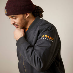 Rebar Stretch Canvas Bomber Jacket-Ariat