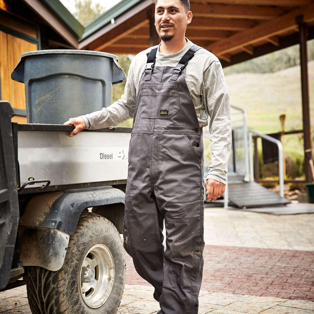 Rebar Duracanvas Unlined Bib-Ariat