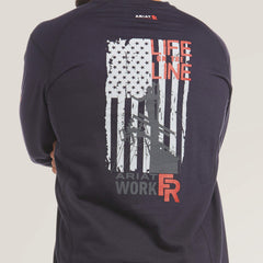 FR Air Life on the Line Graphic Top-Ariat