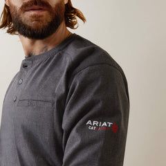 FR Air Refinery Row Graphic Henley Top-Ariat