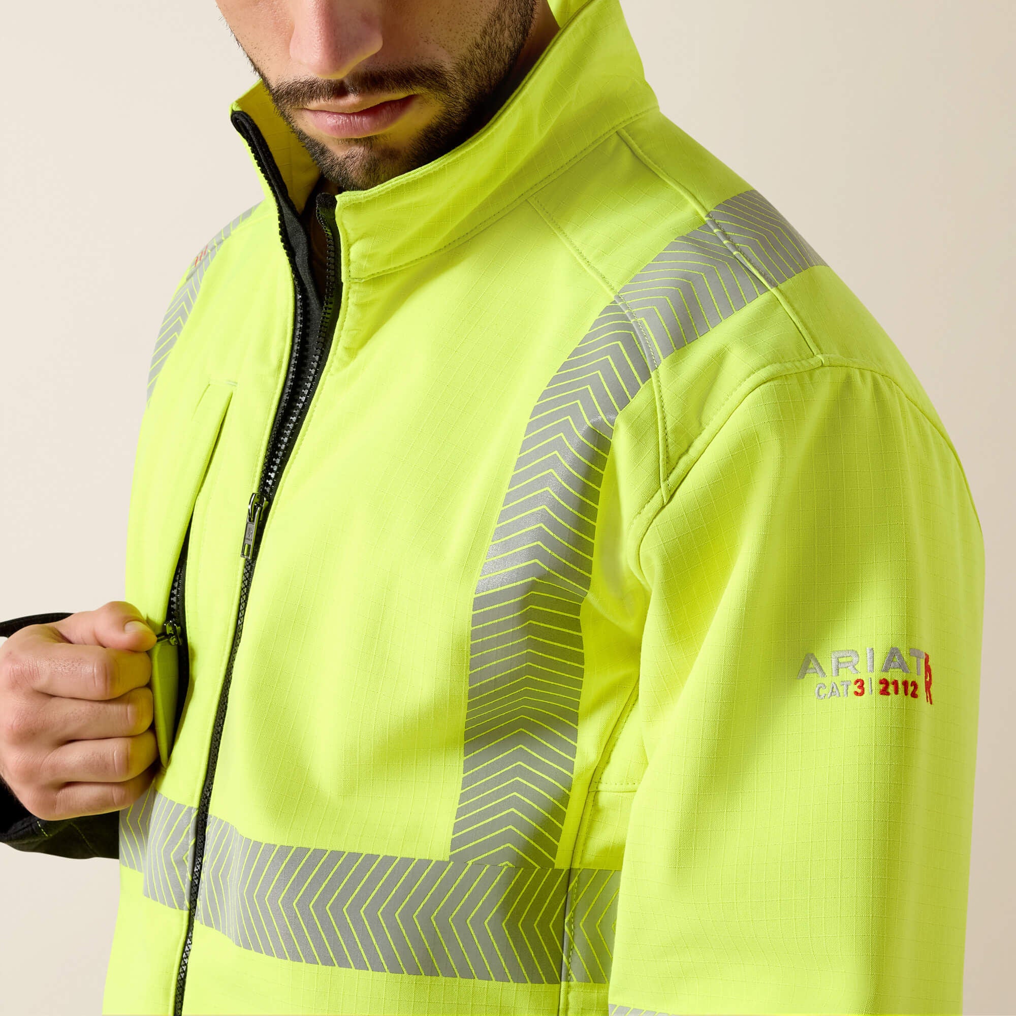 FR Vernon Hi-Vis Softshell Jacket-Ariat