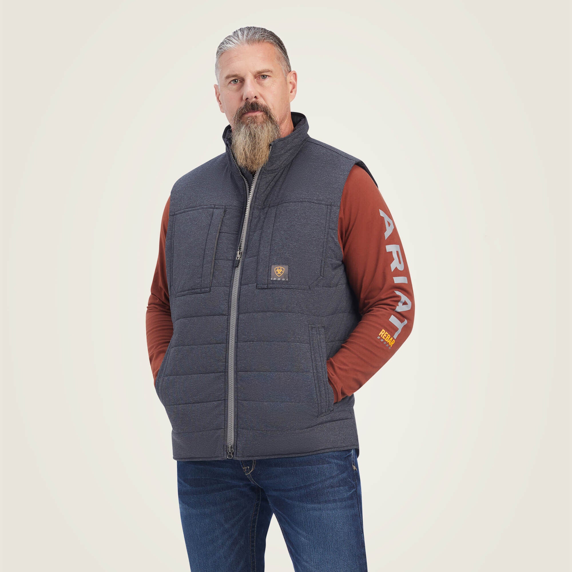 Rebar Valiant Ripstop Insulated Vest-Ariat