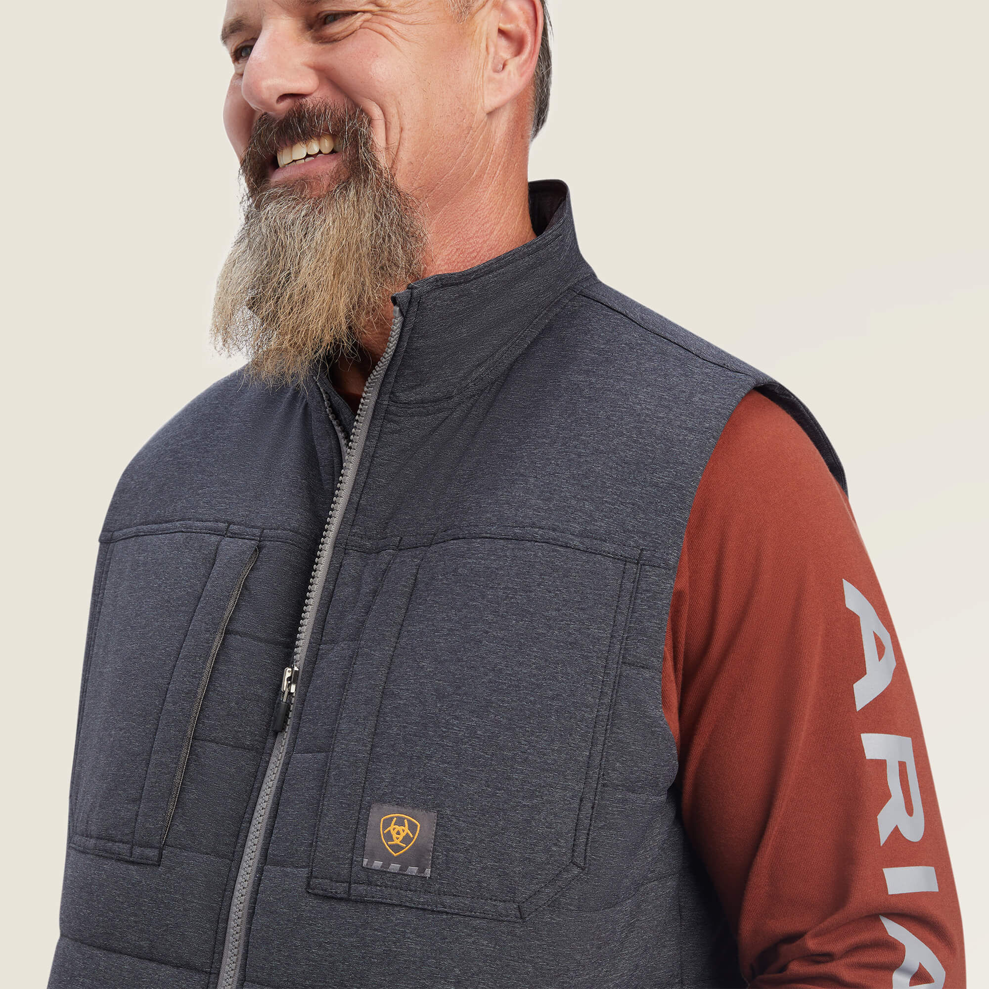 Rebar Valiant Ripstop Insulated Vest-Ariat