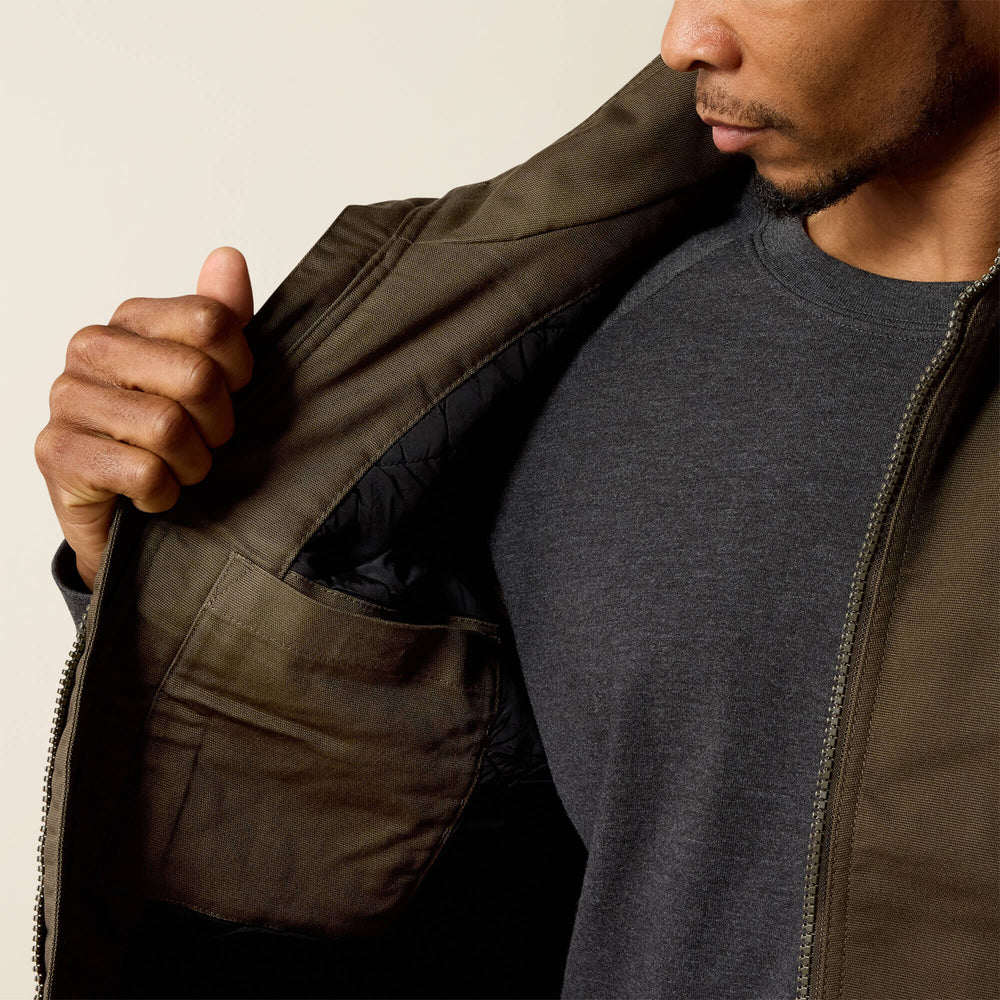 Rebar Washed DuraCanvas Insulated Vest-Ariat