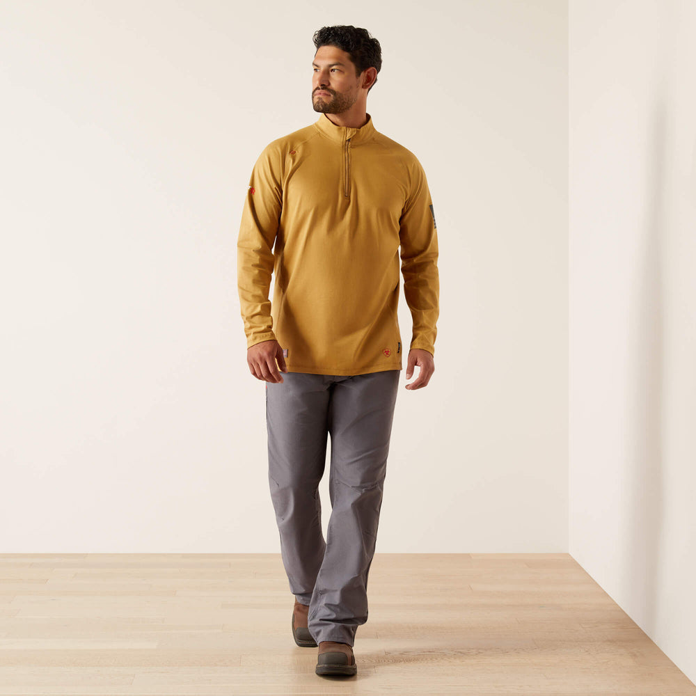 FR Combat Stretch Patriot 1/4 Zip Work Shirt-Ariat