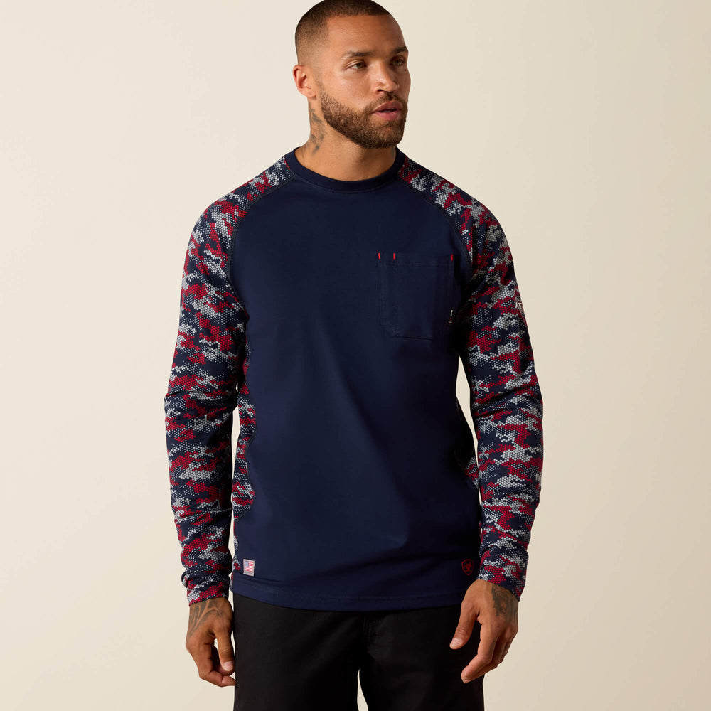 FR AC Stretch Camo Baseball T-Shirt-Ariat