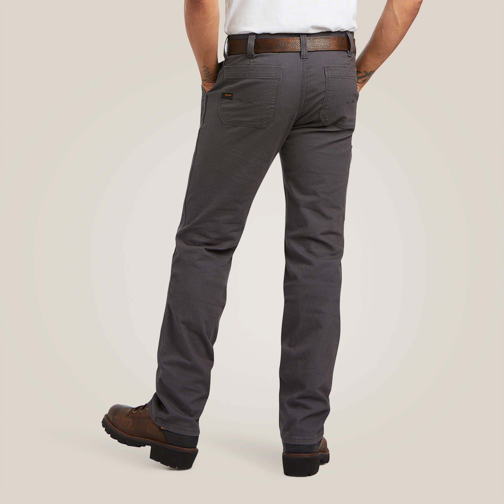 Rebar M7 Slim DuraStretch Made Tough Double Front Straight Pant-Ariat