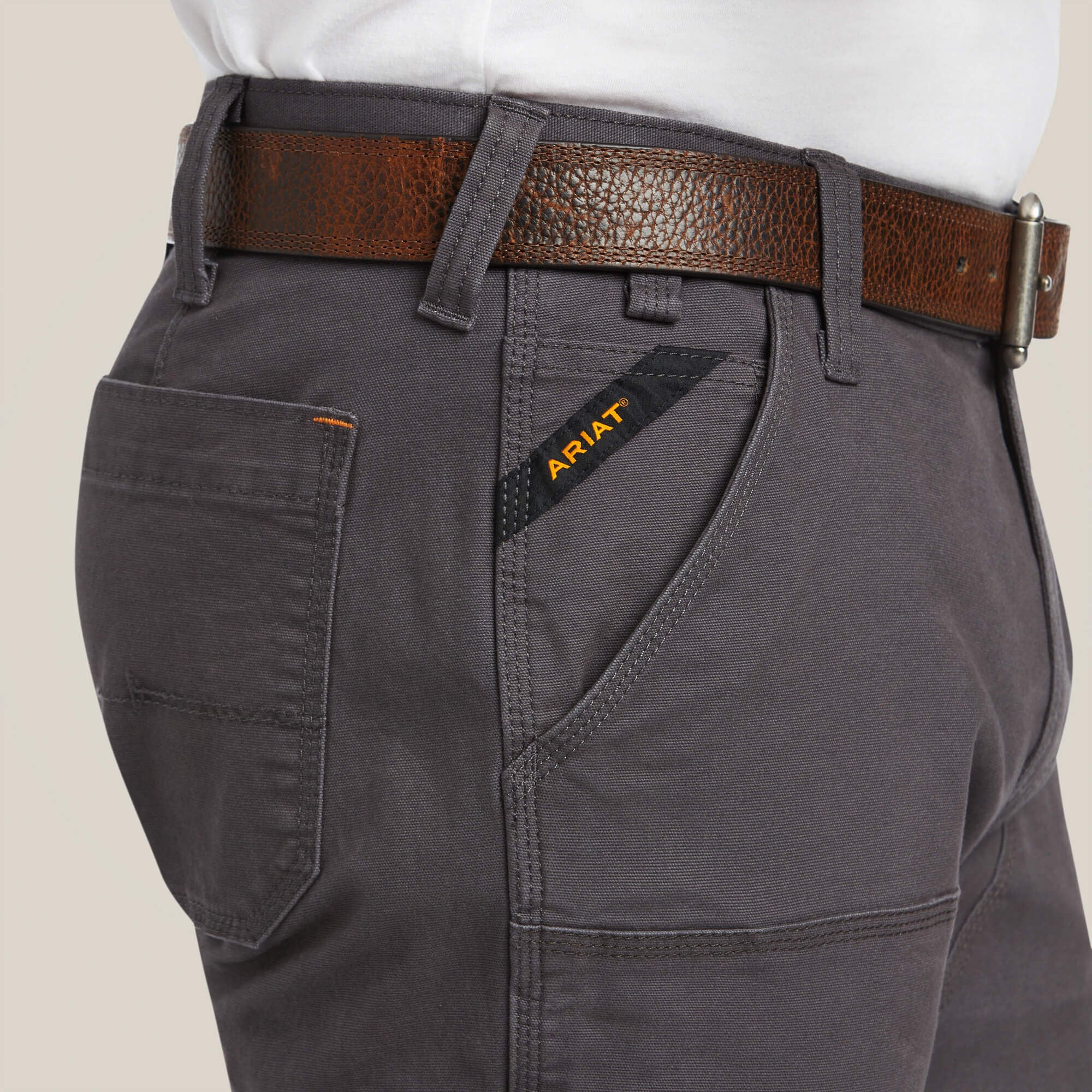 Rebar M7 Slim DuraStretch Made Tough Double Front Straight Pant-Ariat