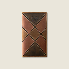 Patchwork Embroidered Logo Rodeo Wallet-Ariat