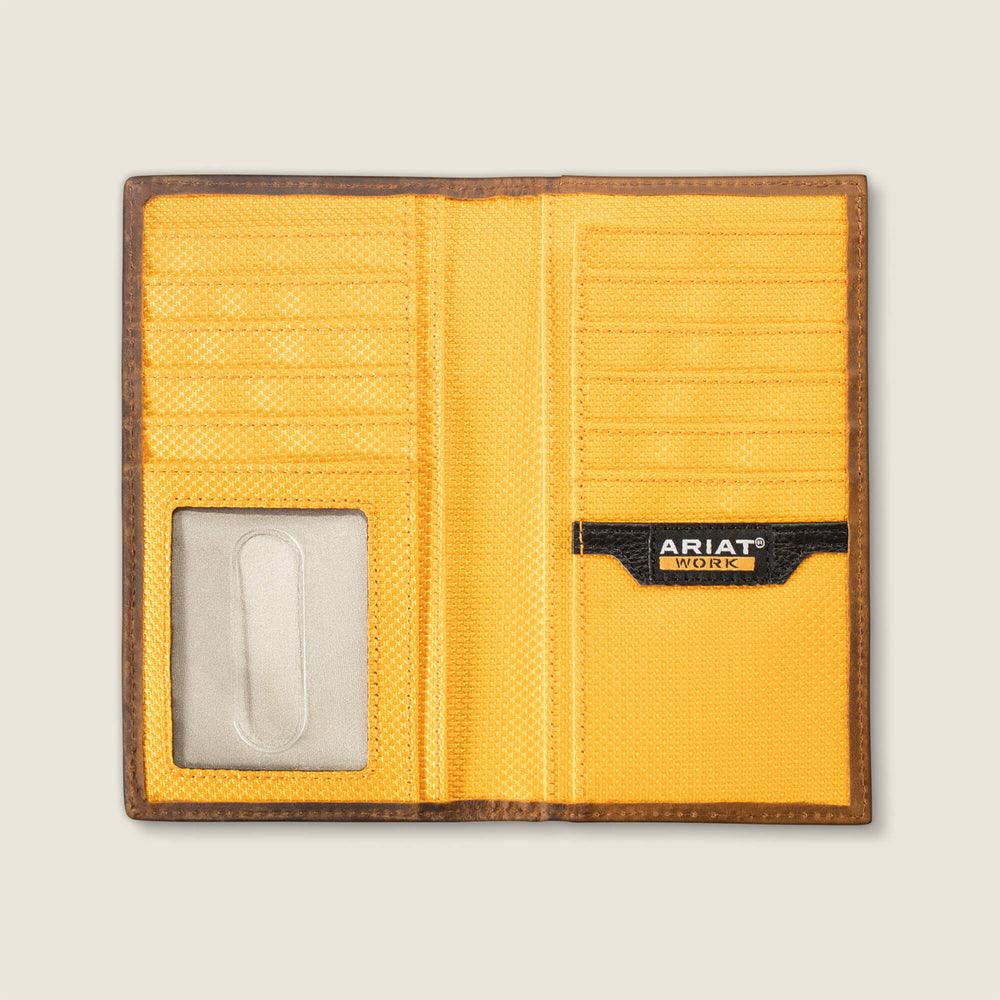 Work Roughneck Label Canvas Trifold Wallet-Ariat