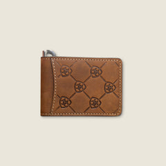 Ariat Logo Print Money Clip Wallet-Ariat