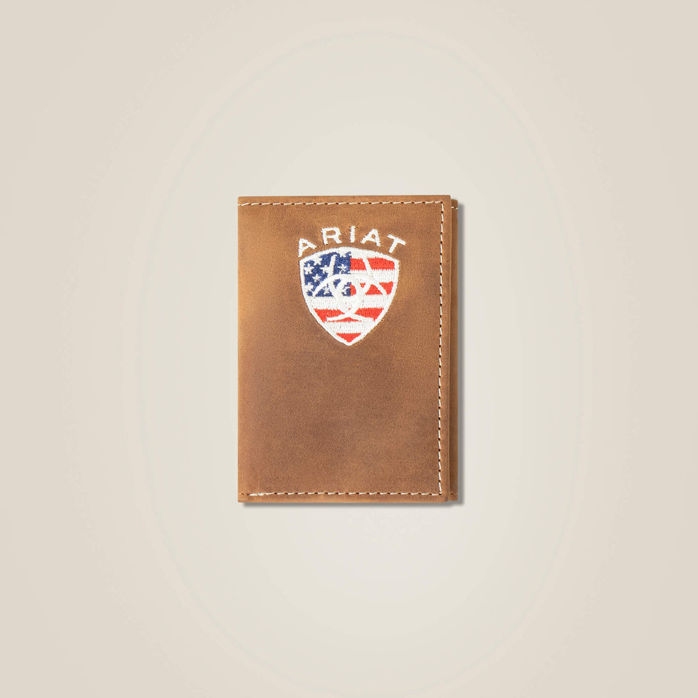 Flag Shield Trifold Wallet-Ariat