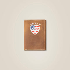Flag Shield Trifold Wallet-Ariat