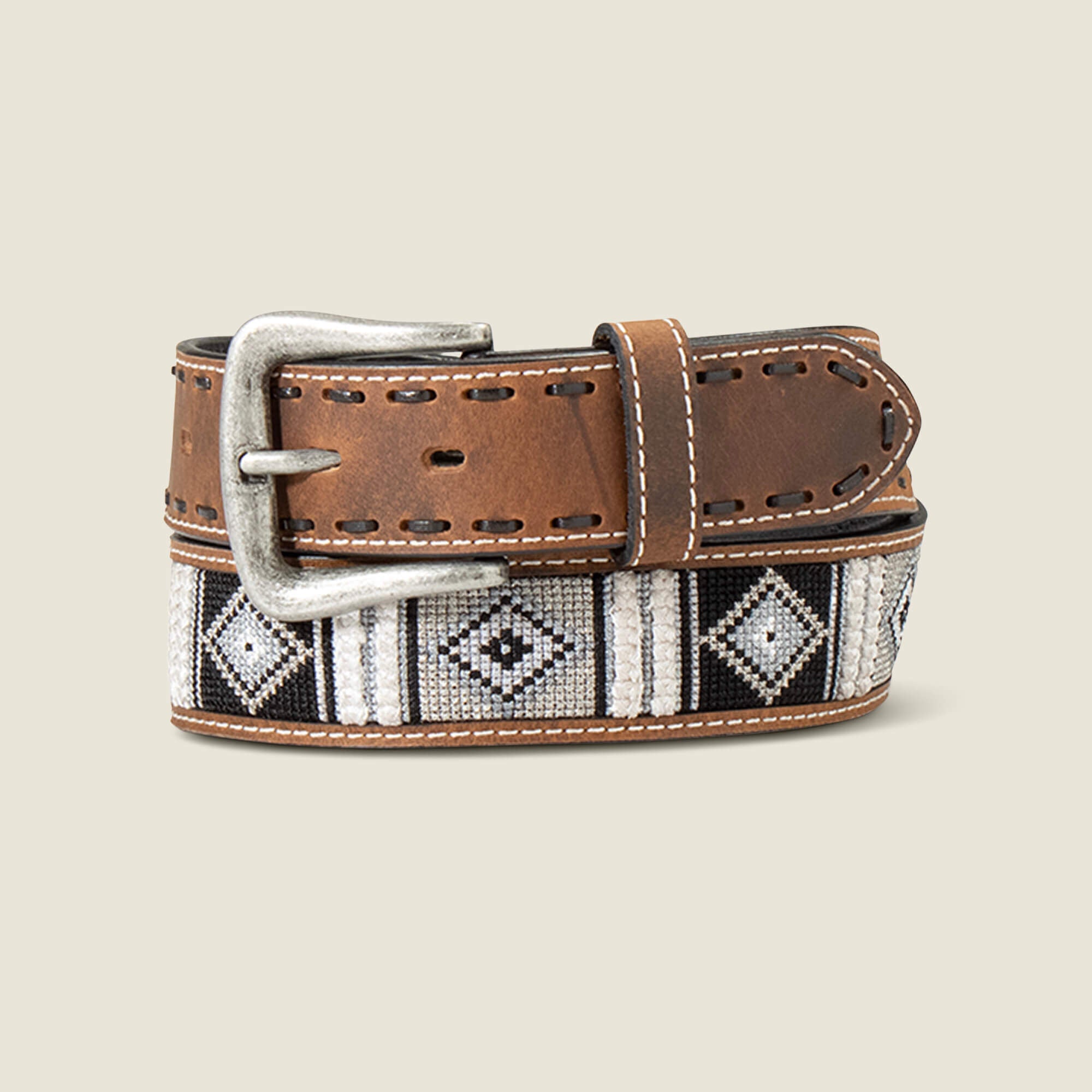 Woven Geo Inlay Belt-Ariat
