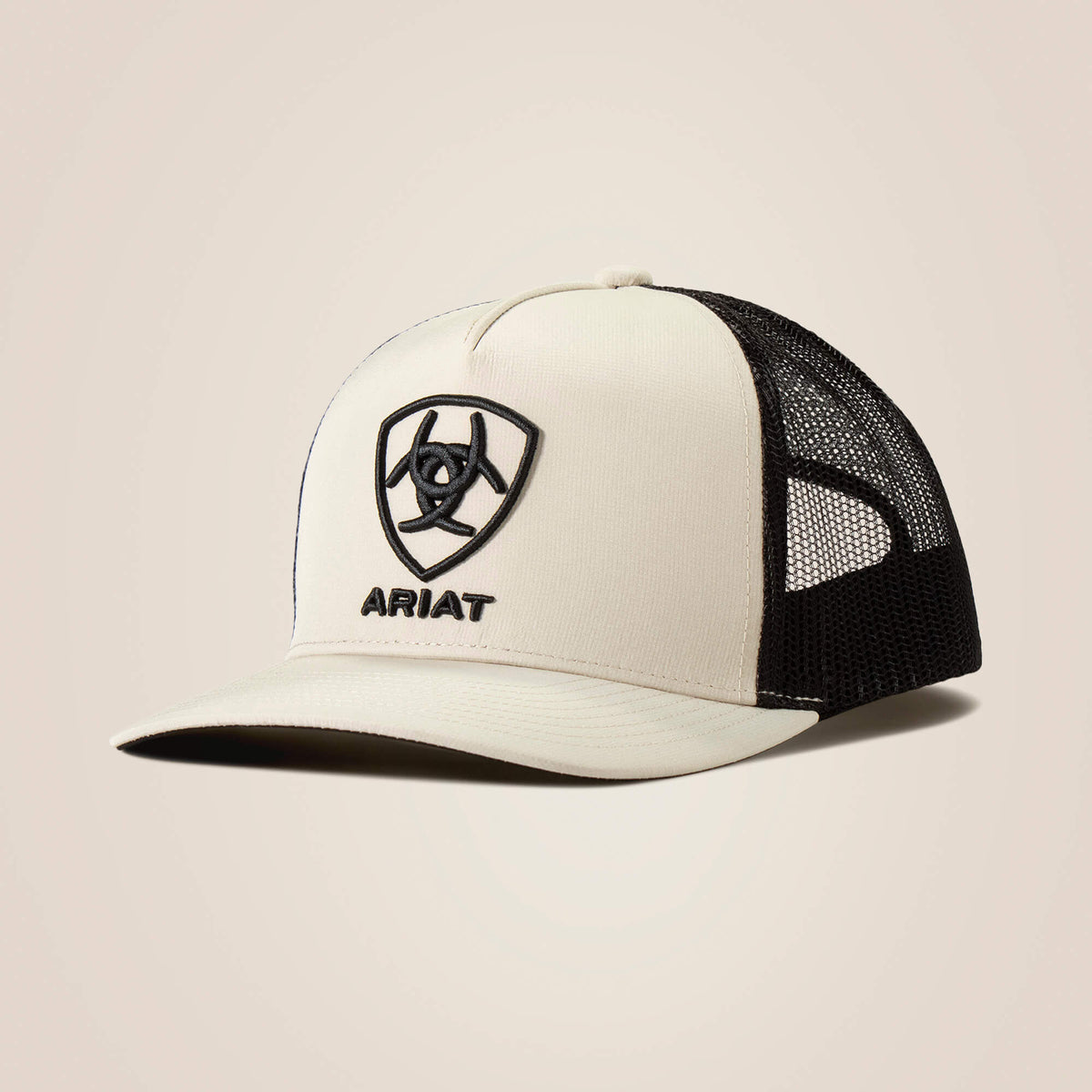 Black Logo Patch Cap-Ariat