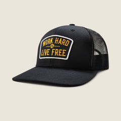 Work Hard Live Free Patch Snapback Cap-Ariat