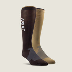 AriatTEK Essential Performance Sock 2 Pair Multi Color Pack-Ariat