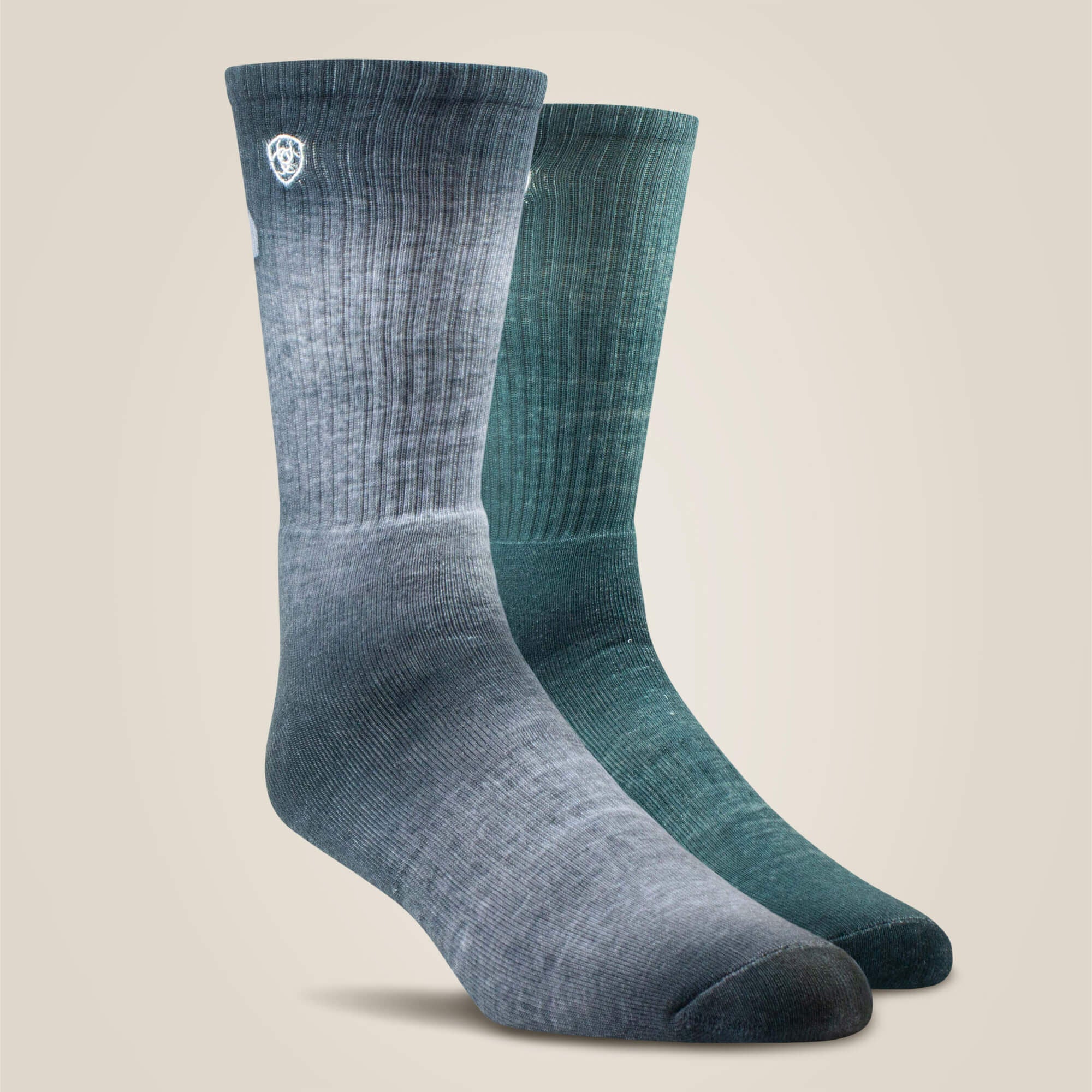 Incognito Graphic Crew Work Sock 2 Pair Multi Color Pack-Ariat