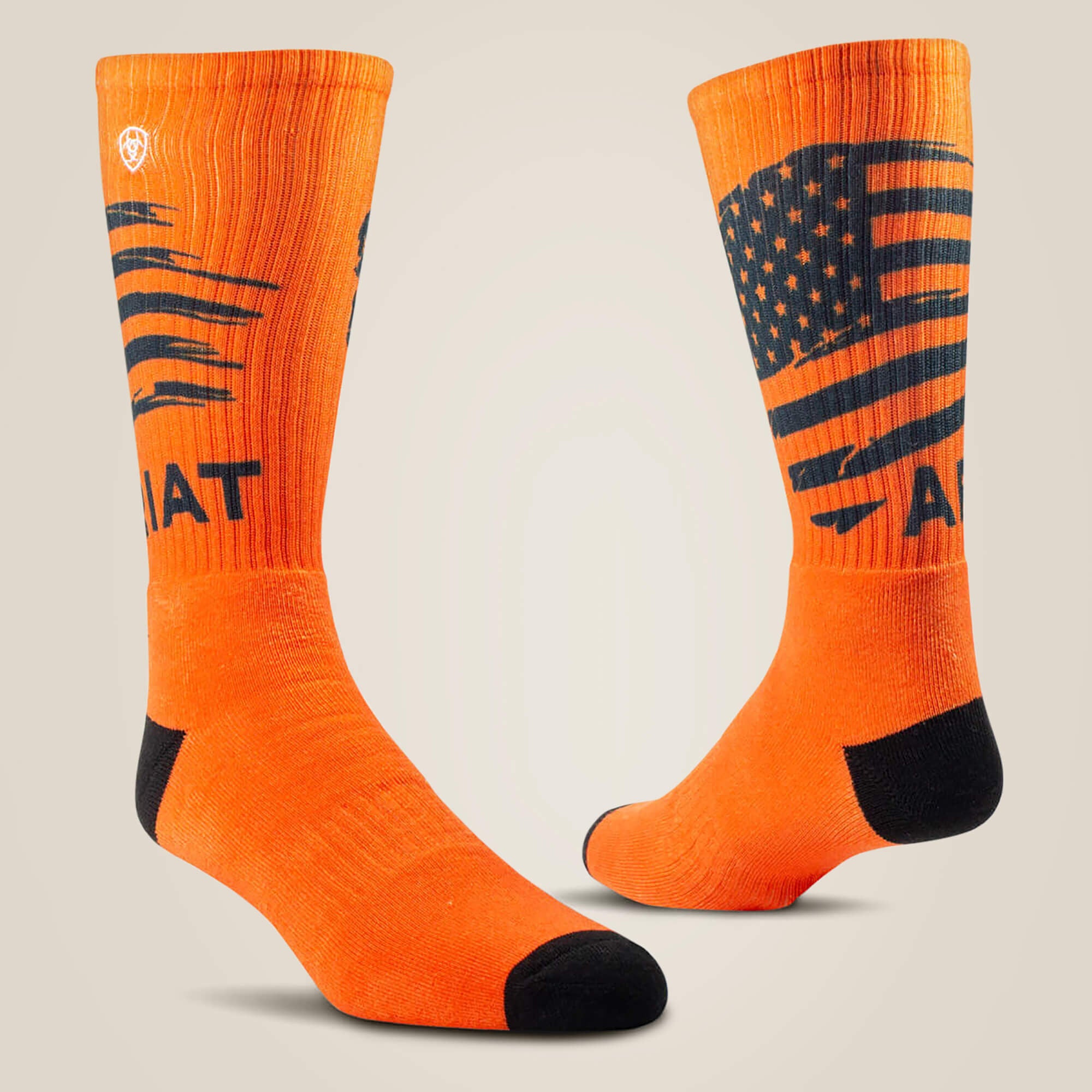 Patriot Graphic Crew Work Sock 2 Pair Multi Color Pack-Ariat