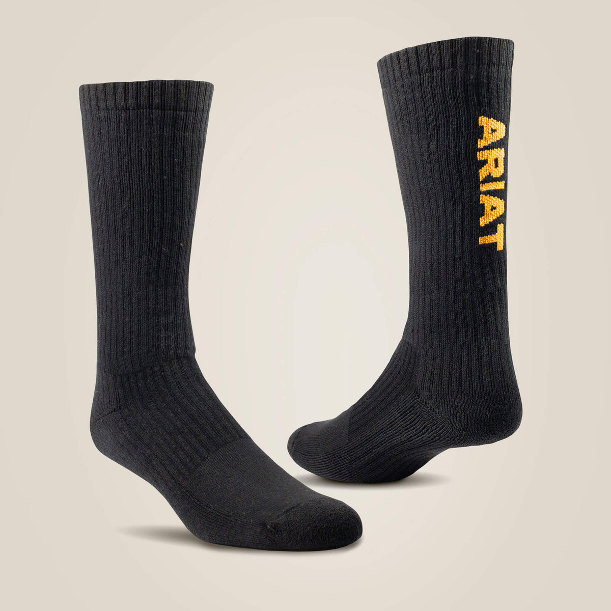 Premium Ringspun Cotton Mid Calf Work Sock 3 Pair Pack-Ariat