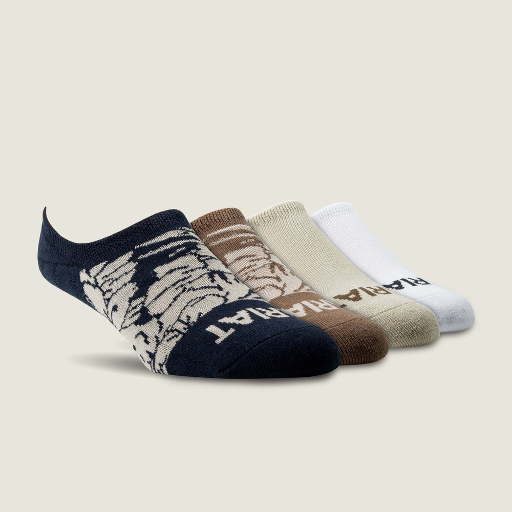 Hilo No Slip No Show Sock 4 Pair Multi Color Pack-Ariat