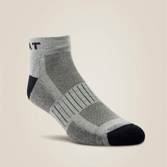 High Performance Quarter Crew Tek Work Sock 3 Pair Pack-Ariat