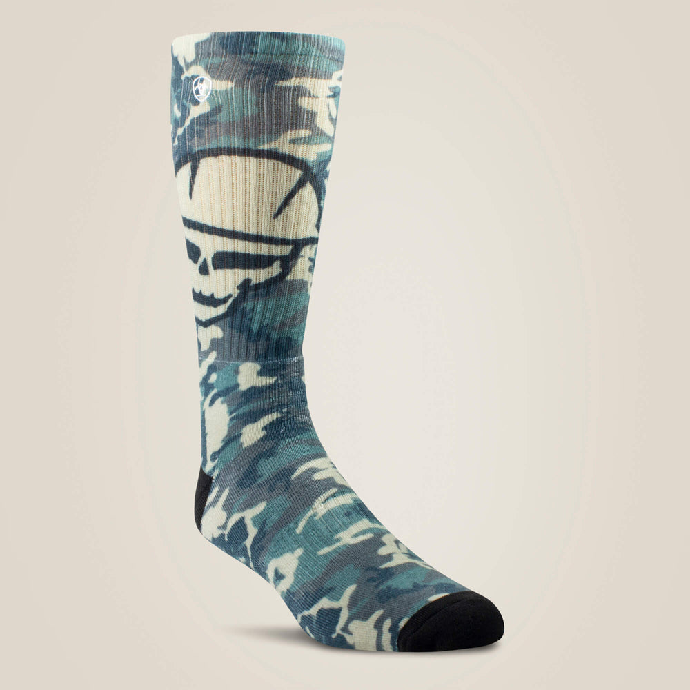 Roughneck Graphic Crew Work Sock 2 Pair Multi Color Pack-Ariat