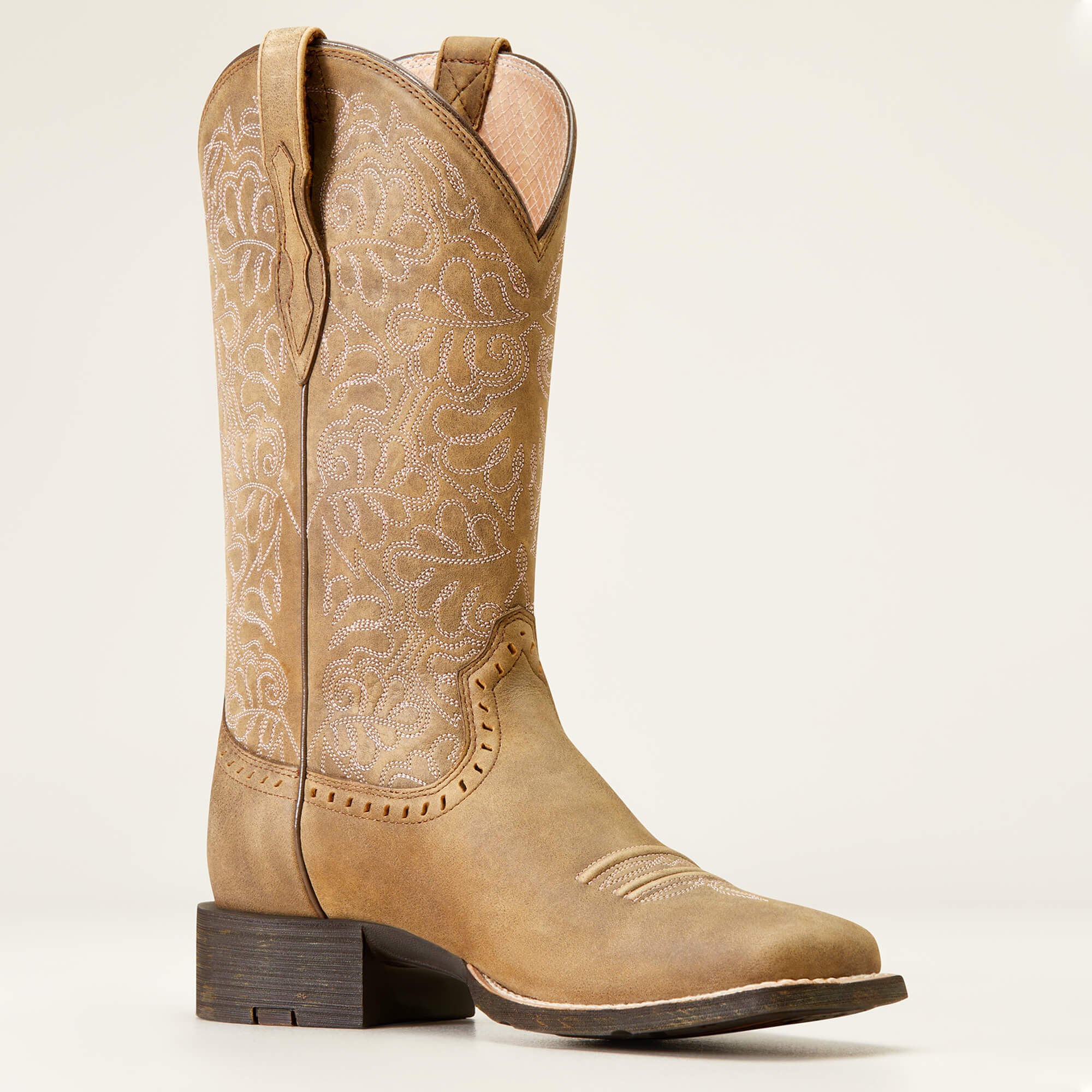 Round Up Remuda Wide Square Toe Western Boot-Ariat