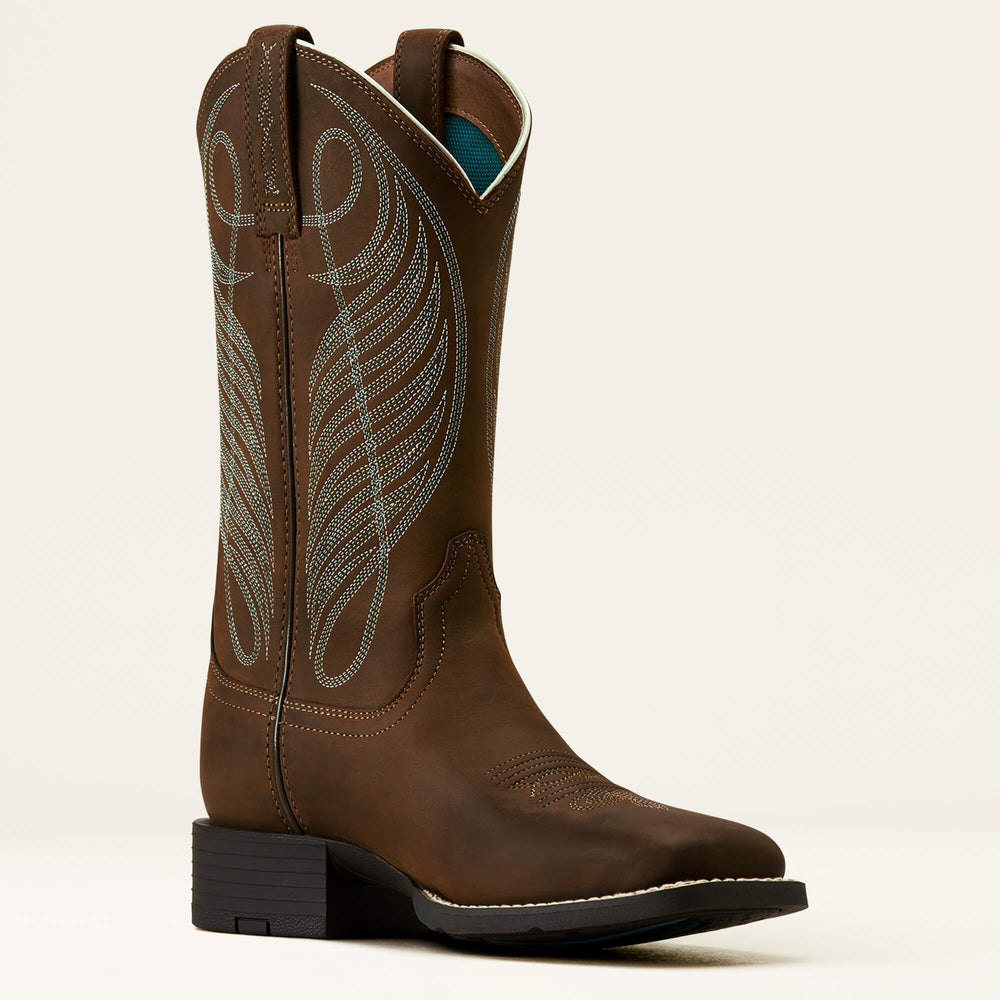 Round Up Wide Square Toe Western Boot-Ariat