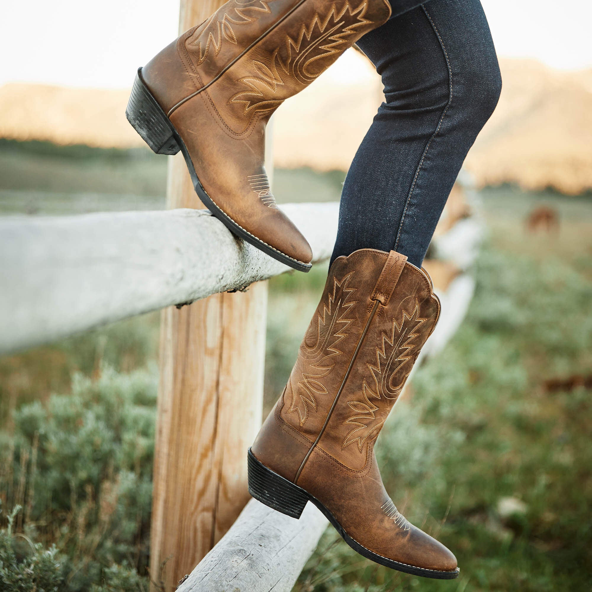 Heritage R Toe Western Boot-Ariat
