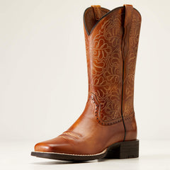 Round Up Remuda Wide Square Toe Western Boot-Ariat
