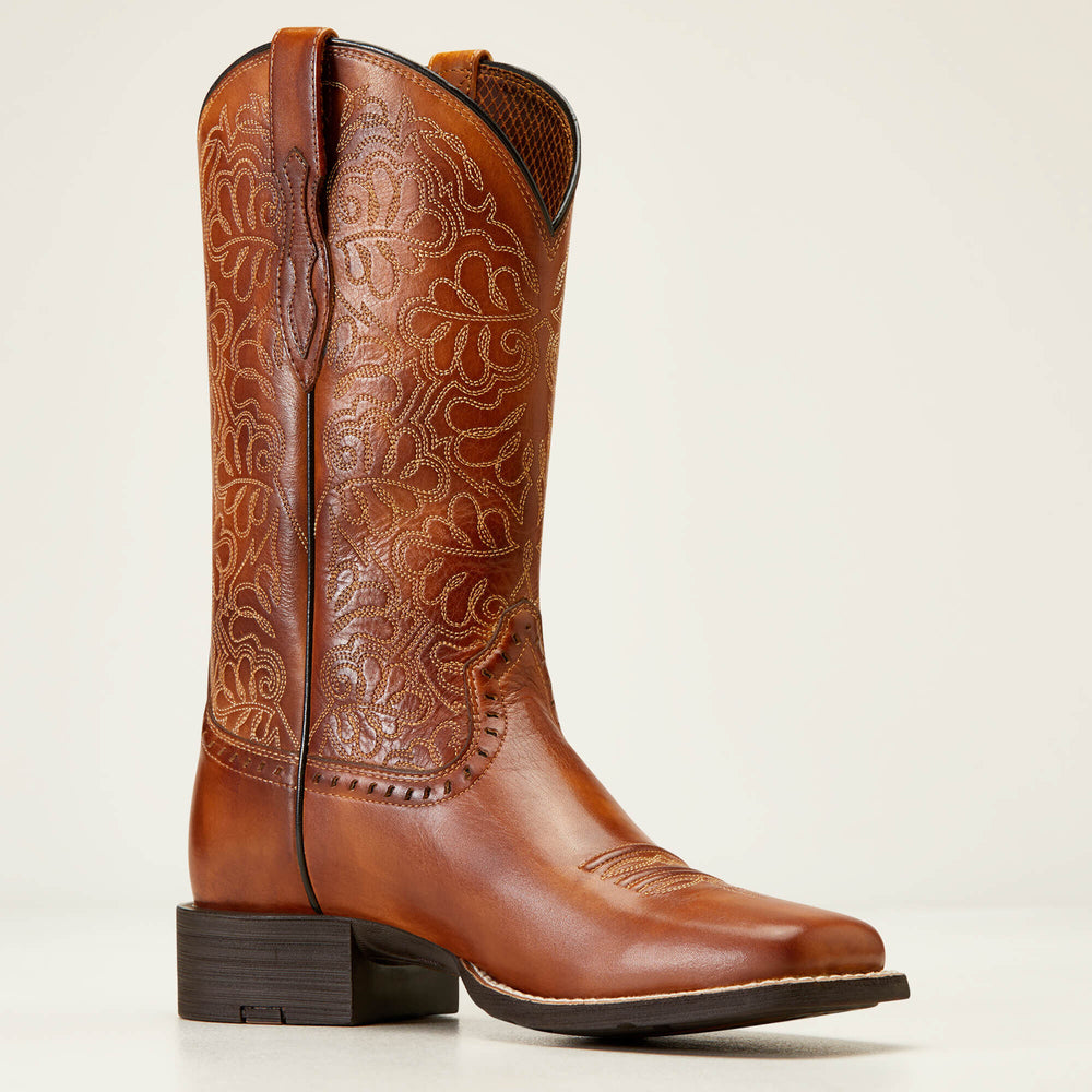 Round Up Remuda Wide Square Toe Western Boot-Ariat