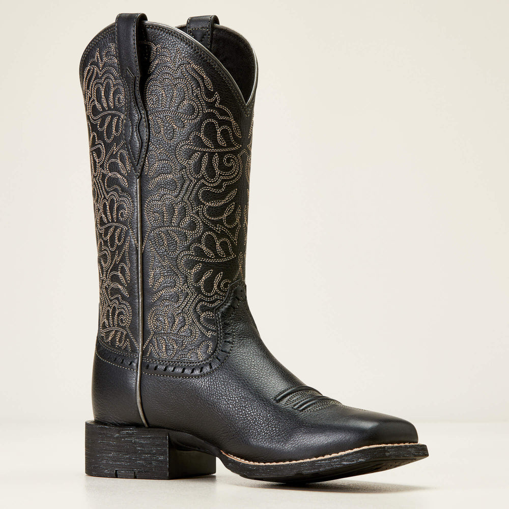 Round Up Remuda Wide Square Toe Western Boot-Ariat
