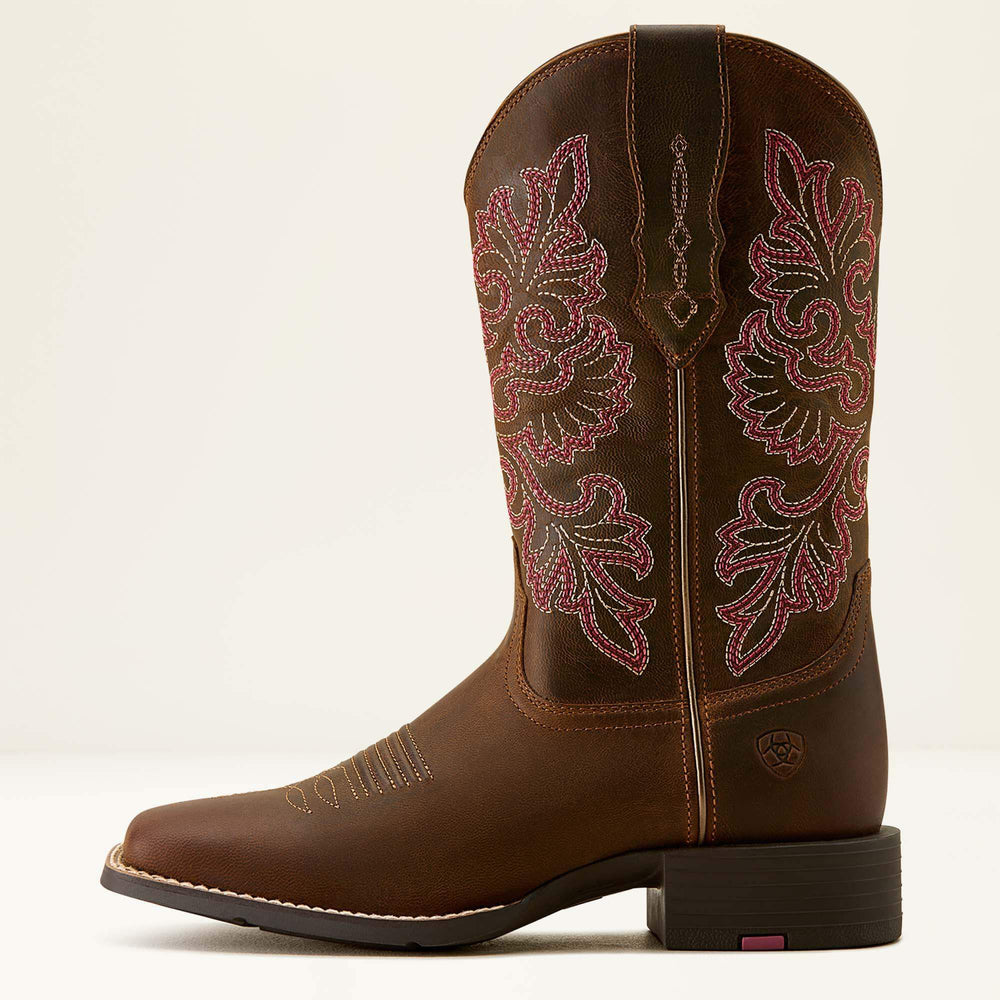 Round Up StretchFit Wide Square Toe Western Boot-Ariat