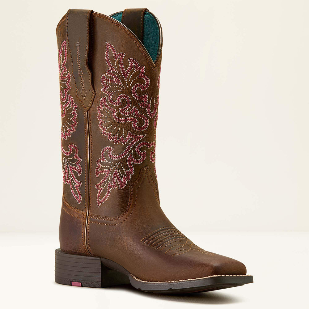 Round Up StretchFit Wide Square Toe Western Boot-Ariat