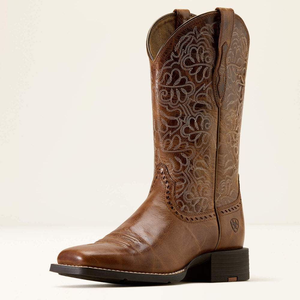 Round Up Remuda Wide Square Toe Western Boot-Ariat