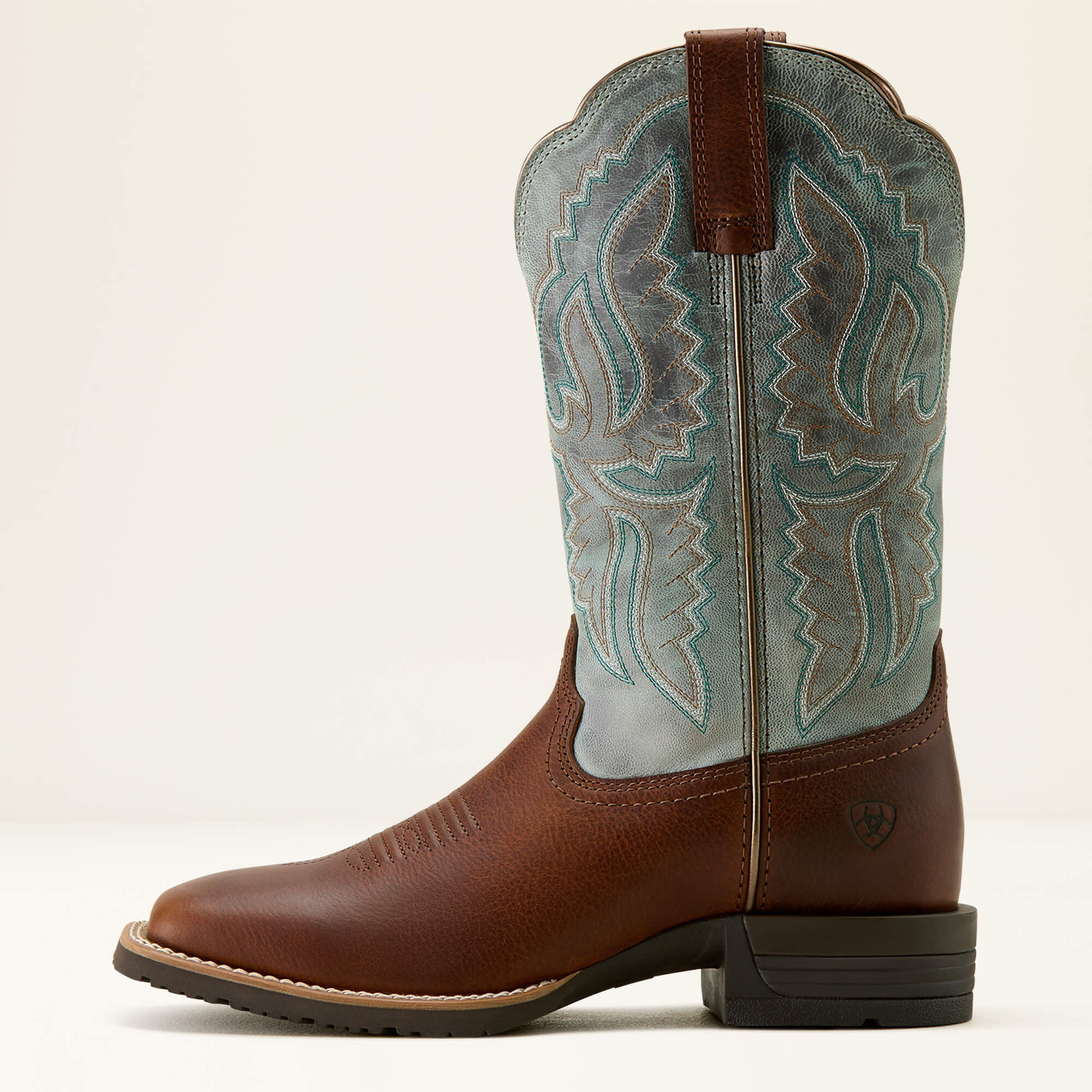 Hybrid Ranchwork Wide Square Toe Western Boot-Ariat