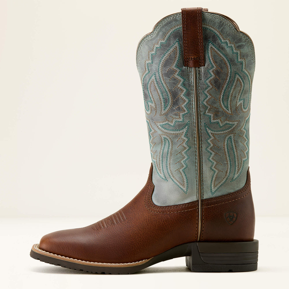 Hybrid Ranchwork Wide Square Toe Western Boot-Ariat