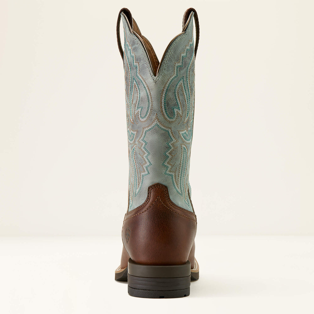 Hybrid Ranchwork Wide Square Toe Western Boot-Ariat