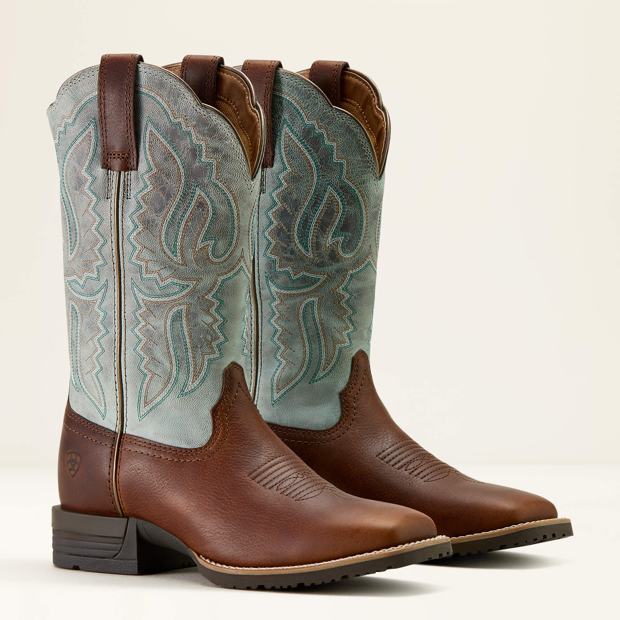 Hybrid Ranchwork Wide Square Toe Western Boot-Ariat