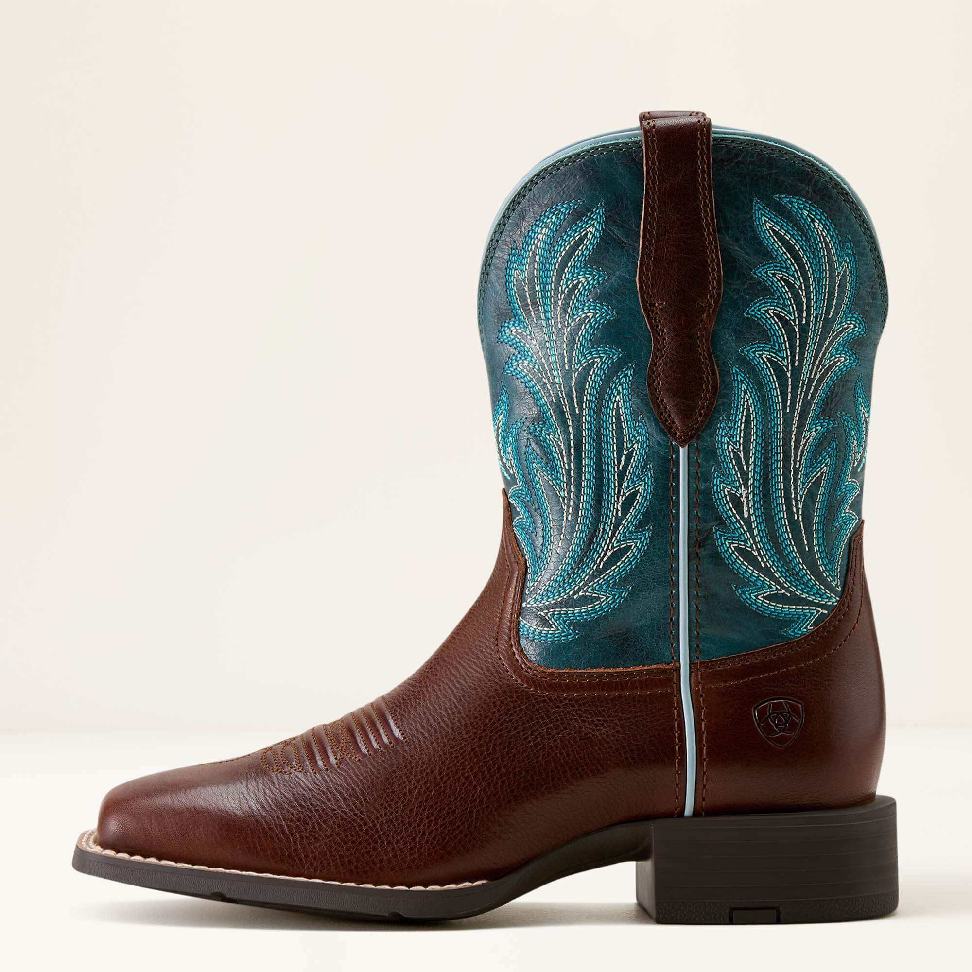 Round Up Filly Wide Square Toe Western Boot-Ariat